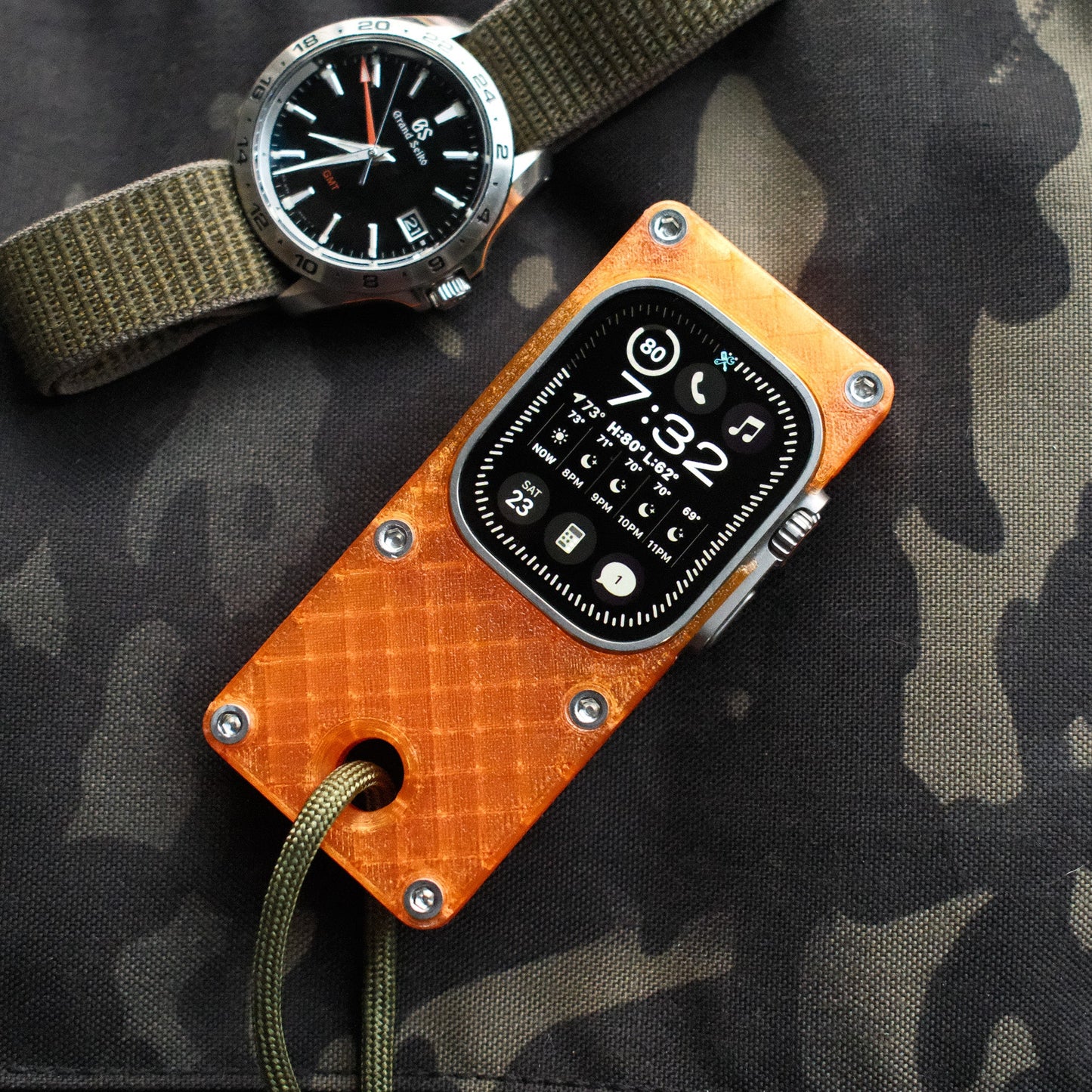 miniphone ultra (mpu) case for Apple Watch Ultra 1/2/3 - orange